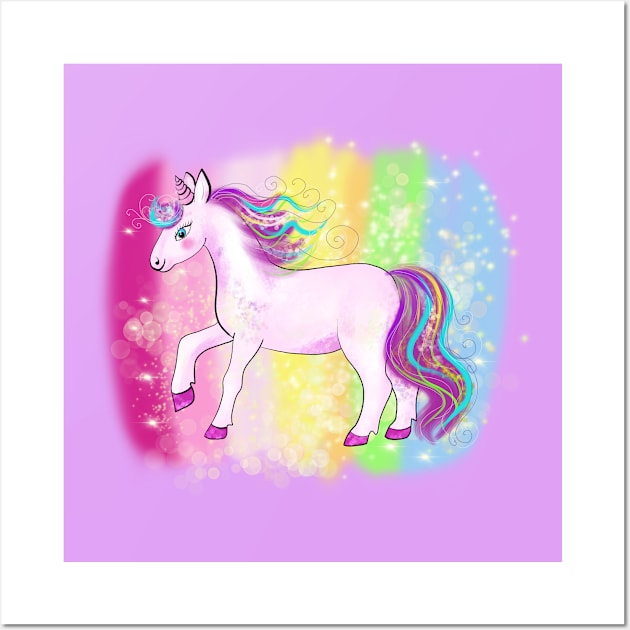 Fairy magic unicorn Wall Art by sonaart